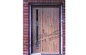 ADLO - security door  TEDUO, with atypical side-skylight and door-knock