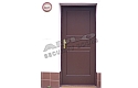 ADLO - Security door TEDUO, profile Color F250, for the exterior