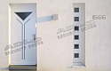 ADLO - security door ADUO, glass P451, with separated side-skylight