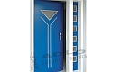 ADLO - Security door ARDEN, glass P451 Color, with side-skylight