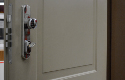 ADLO - Security door LISBEO, door design panel KV-2, door surface sprayed Color