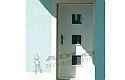 ADLO - Security door TEDUO, from outside, atypical glass, two-coloured surface