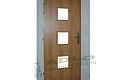 ADLO - Security door TEDUO, from inside, atypical glass, two-coloured surface