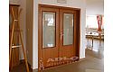 ADLO - security door TEDUO, 80 x 80cm, glass atypical, double-wing, from the inside