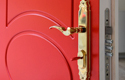 ADLO - security door ADUO, profile F153, Color, security fitting R4 decorative Titan glossy