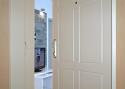 ADLO - Security door Lisbeo, profile design F350, door and doorframe surface Color RAL 9003