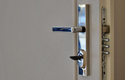 ADLO - security door TEDUO, slat LB200, rounded slat shape, door surface lamino MDF interior