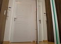 ADLO - Security door ADUO, profile design F250, door and doorframe surface Color RAL 9003