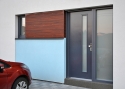ADLO - Security door ADUO, Termo exterior, glass P379 colour, skylight with armour-safe triple-pane glass