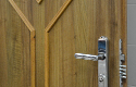 ADLO - Security door TEDUO, slat LR523, slat Rustic, apartment entrance door