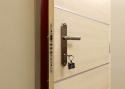 ADLO - Security door TEDUO, slat atypical, apartment entrance door, Wooden Decor ADLO doorframe