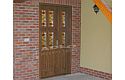 ADLO - Security door TEDUO, glass P351, double-wing, atypical stained glass