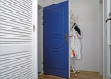 ADLO - Security door TEDUO, profile design F153 atypical, door surface RAL 5005, doorframe finish RAL 9003