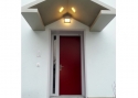 ADLO - Security Termo door ZENIT, plain design with top skylight, height 230cm, doorframe depth 10+54cm