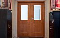 ADLO - Security door TESIM, glass, double-wing door, two colours
