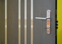 ADLO - Security door Jubeo, slat LPA 370 Anticoro, door surface Woodline Mocca