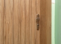 ADLO - Security door TEDUO, plain design, door surface Indian Ebony, facing on ADLO doorframe