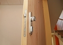 ADLO - Security door LISBEO, outside door surface Oak Bardolino, inside door surface Sandy Ash