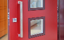 ADLO - security door Arden, glass P554, Termo Exterior, armour style Termo triple-pane glass, surface Colour