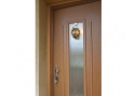 ADLO - Security door TEDUO, Termo exterior for a family house, atypical glass, armour-style glass