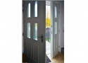 ADLO - Security door TEDUO, double-wing Termo Exterior door, triple-pane safe style glass P351, height 220cm