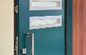 ADLO - security door ARDEN, NOBLESSE, Gloria 004, Termo Exterior, armour style triple-pane glass, vertical door knob