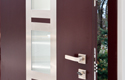 ADLO - Security door ADUO, design NOBLESSE, Termo Exterior for a family home, armor-style glass