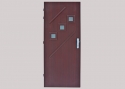 Glass, PS 522, glass Oak Bark - clear, LOG-603, surface G-603, hinge surface RAL8017, TERMO